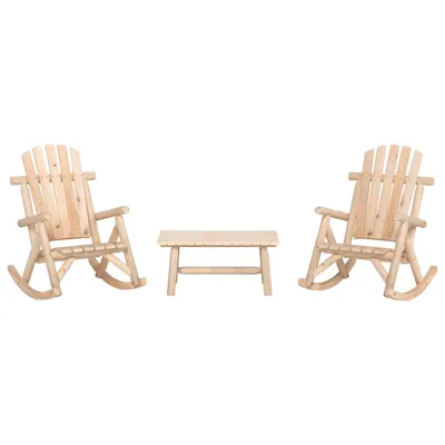 Gossi set mobilier de gradina, 3 piese, lemn masiv de molid
