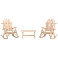 Gossi set mobilier de gradina, 3 piese, lemn masiv de molid