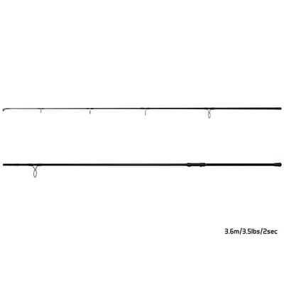 Lansetă carp Delphin WONDER LS+ 360 cm, 3 lbs, negru-bronz
