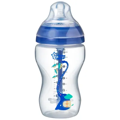 Biberon Advanced anticolici cu sistem de ventilatie Tommee Tippee 340 ml blue