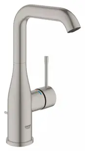 Baterie lavoar Grohe Essence 24174DC1, marime L, 244 mm, ventil, Otel satinat