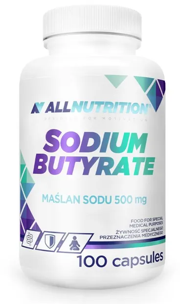 Sodium Butyrate, 500 mg, 100 capsule, AllNutrition