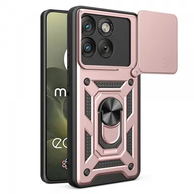 Husa pentru Motorola Edge 70, Techsuit, CamShield, Roz Aurie