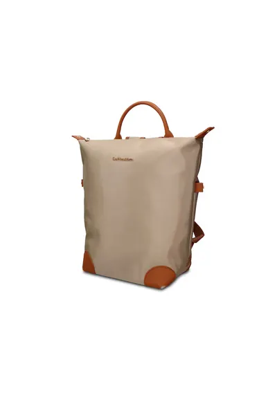 GianMarco - Rucsac unisex cu maner Novara Elite - Negru/Maro