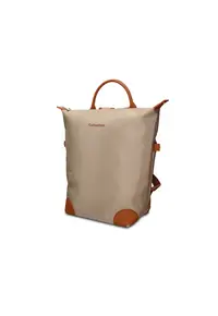 GianMarco - Rucsac unisex cu maner Novara Elite - Negru/Maro
