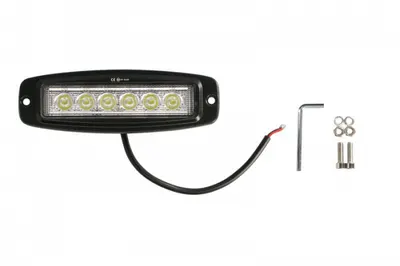 Lumina lucru (Epistar LED, 10-30V, 18W, 1440lm, numar elemente LED: 6x3W, inaltime: 62mm, latime: 195mm, adancime: 45mm)