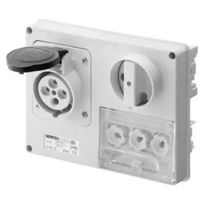 Priza industriala cu interblocaj - WITHOUT BOTTOM - WITH FUSE-HOLDER BASE - 3P+E 32A 480-500V - 50/60HZ 7H - IP44