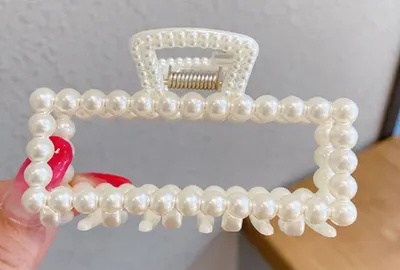 Cleste pentru Par Model Dreptunghi cu Perle