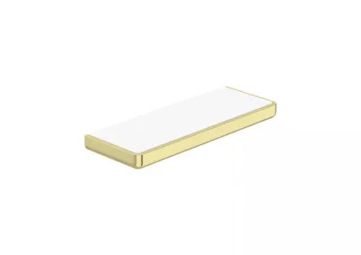 Raft dus Roca Tempo A817040VA0, montare pe perete, 300 x 110 mm, metal/sticla, mat, Alama