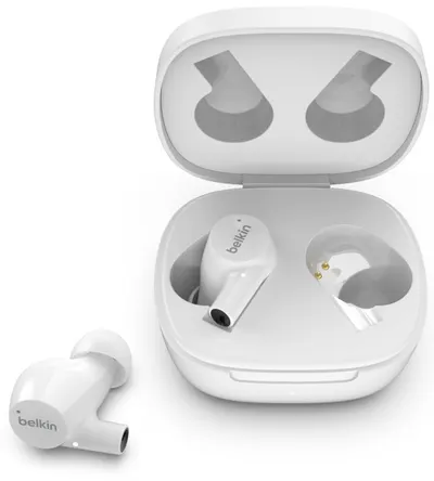 Căști wireless Belkin - SoundForm Rise, TWS, albe