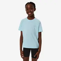 Tricou de drumeție merinos MH900 albastru copii 7-15 ani