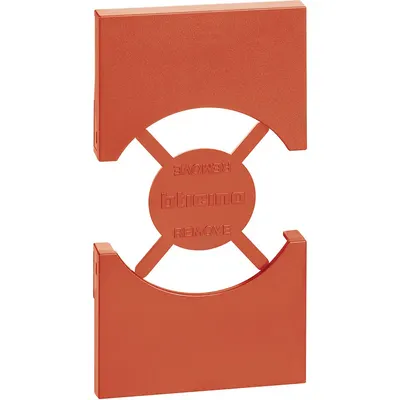 Placa pentru prize standard italian/german Bticino Living Now KR03, rosu