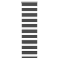 vidaXL Jaluzea tip zebra neagră lățime țesătură 40,9 cm poliester