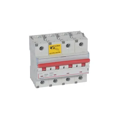 Separator modular DX-IS - visible load break - 4P 400 V~ - 100 A