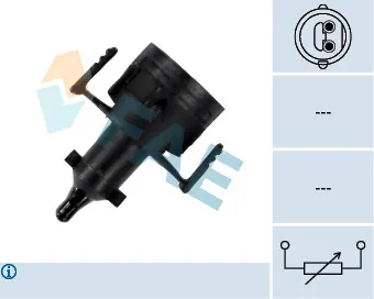 Senzor temperatura aer admisie MERCEDES 190 (W201), CABRIOLET (A124), COUPE (C124), E T-MODEL (S124), E (W124), G (W460), G (W461), G (W463), KOMBI T-MODEL (S124), S (C126) 1.8-6.0 intre 1982-2001