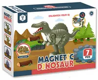 Set magnetic King Me World - Tyrannosaurus rex, 7 piese