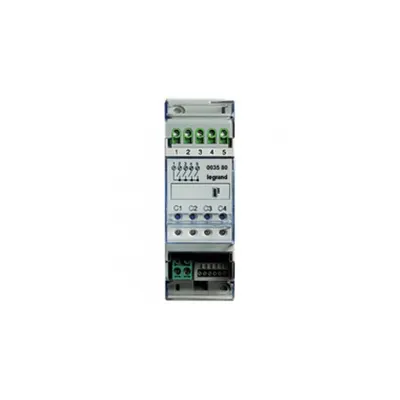 Actuator MyHOME_Up cu 4 independent relays single, double and mixed loads - 2 DIN module