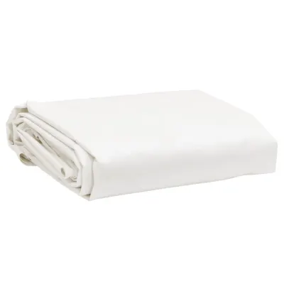 vidaXL Prelată, alb, 5x6 m, 650 g/m²