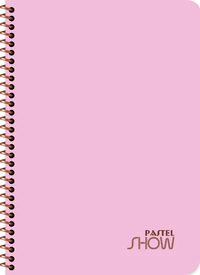 Caiet cu spirală Keskin Color Pastel Show - A4, 40 coli, rânduri largi, sortiment
