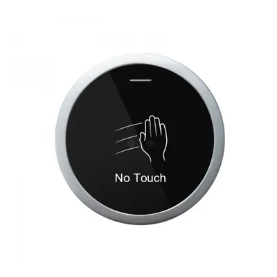 Buton cerere iesire cu LED de stare bicolor SBUTTON 100-X, NO/COM/NC, infrarosu, fara contact, aparent