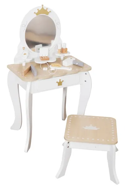 Masă de toaletă din lemn pentru copii Moni Toys - Princess’s Mirror