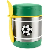 Termos, Skip Hop, Pentru alimente, Mentine cald 7h si rece 5h, Include si o lingura/furculita, Fara BPA, EN14372, 325 ml, 3 luni+, Fotbal