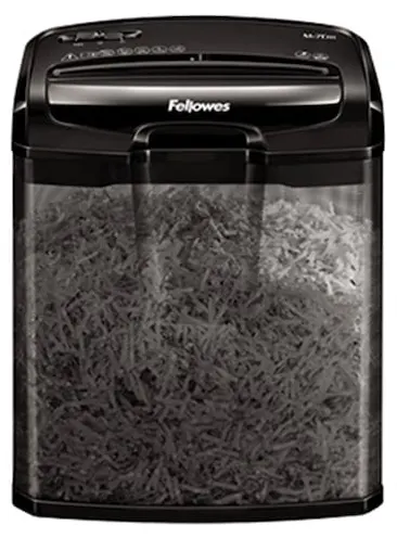 Distrugător de documente Fellowes - M-7CМ, 13l, Черен
