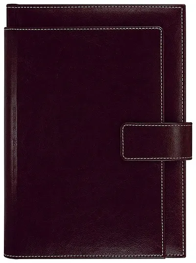 Caiet-agenda din piele Lemax Novaskin - Bordo, В5 Exclusive