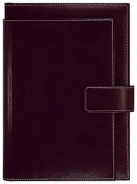 Caiet-agenda din piele Lemax Novaskin - Bordo, В5 Exclusive