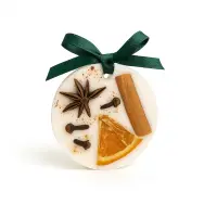 Odorizant dulap din ceară de soia în formă de glob – decor de brad - Cosy Christmas – Portocală & scorțișoară & vanilie