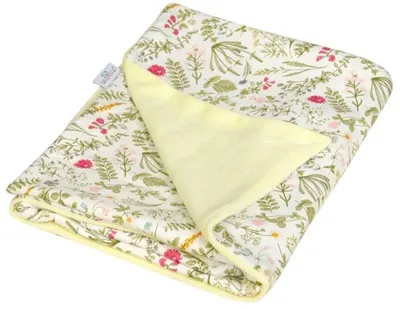 Păturică pentru copii Baby Matex - Vello, 75 x 100 cm, galbenă