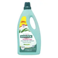 Solutie Dezinfectant Pardoseli Sanytol cu Parfum de Eucalipt 1 l + 200 ml