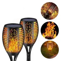 Lampa solara tip torta cu efect de flacara