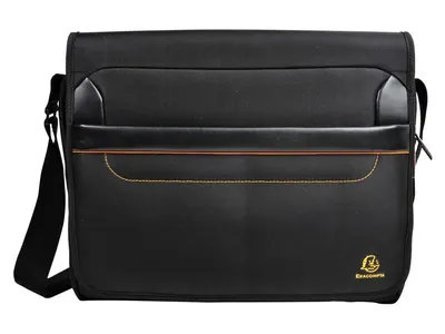 Servieta laptop 38x30,5x10 cm, Exactive Messenger Exacompta 17234E, negru
