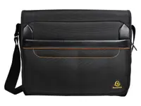 Servieta laptop 38x30,5x10 cm, Exactive Messenger Exacompta 17234E, negru