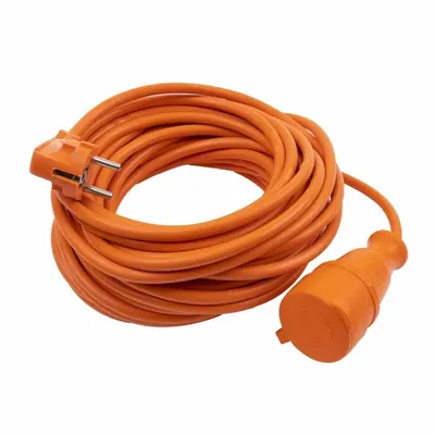 Prelungitor din Cauciuc, 3 x 1.5 mmp, cu Cupla si Stecher, 15 m, Z-tools