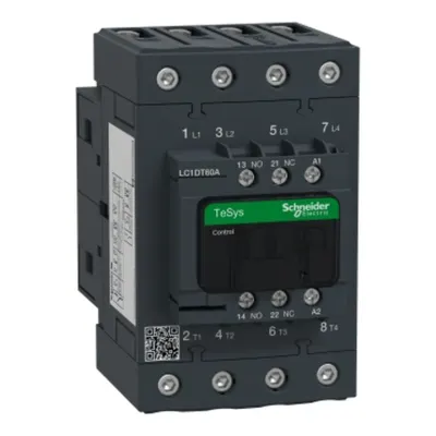 Contactor, TeSys Deca, 4P(4NO),AC-1, <=440V, 60A, bobina 100V AC 50/60Hz, borna cu clema cu surub