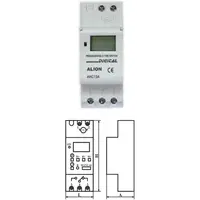 Ceas programator analogic, saptamanal, SINA DIN DIGITAL ALION