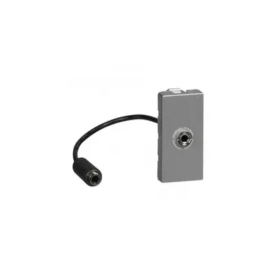 3.5mm Jack priza Mosaic - preterminated - 1 module - alu