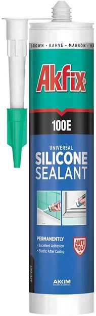 Silicon universal Akfix - 100E, 280 ml, incolor