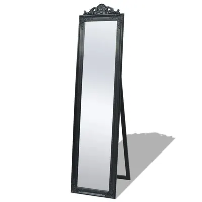 vidaXL Oglindă verticală în stil baroc 160 x 40 cm negru