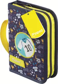 Penar cu rechizite Maped – Football, 1 fermoar