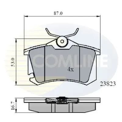 Set placute frana, frana disc COMLINE CBP01761