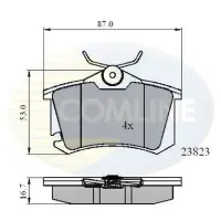 Set placute frana, frana disc COMLINE CBP01761