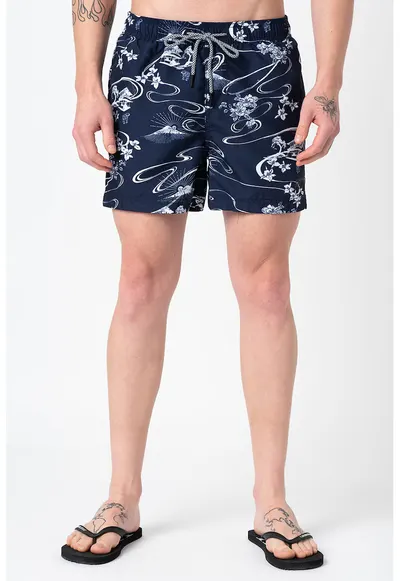 Pantaloni scurti de baie Super 5S Beach Volley - Alb/Bleumarin