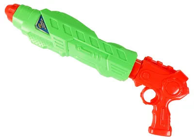 Pistol de apă Rappa - 47 cm, verde-portocaliu