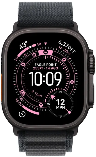 Smartwatch Apple - Watch Ultra 3 Cellular, 49mm, S, Black Titanium/Black Alpine