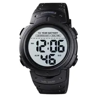 Ceas barbatesc Skmei Sport Casual 10 ATM 10 ani baterie Negru Negru