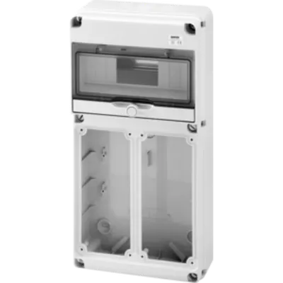 Organizator de santier Q-DIN 10 MODULE - 2 FLANSE - 2 IB VERTICAL FLANGE - 16 / 32A - IP65