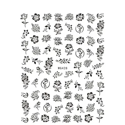 Sticker Unghii Negru - WG428